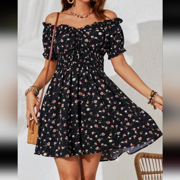 Dresses & Skirts - Resort Style Off Shoulder Ruffle High Waist Summer Beach Women's Dress
